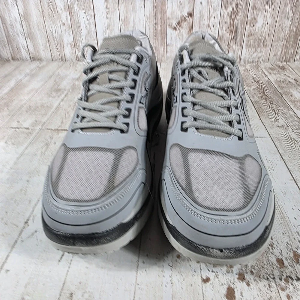 Gravity Defyer G-Defy Ion Mens 11 Wide Grey Black Walking Shoes TB9022MGS-W